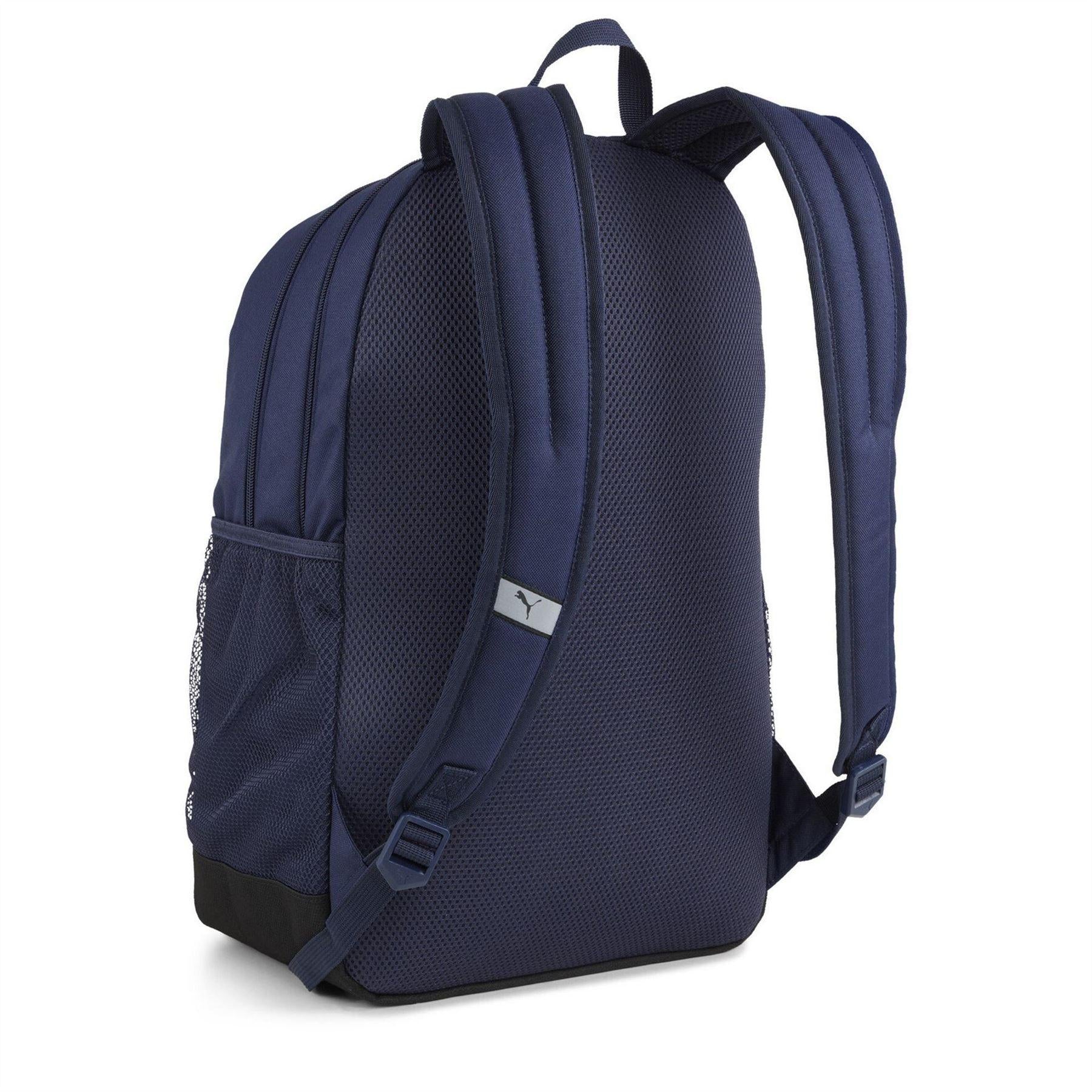 Navy - Back - Puma Buzz School Backpack