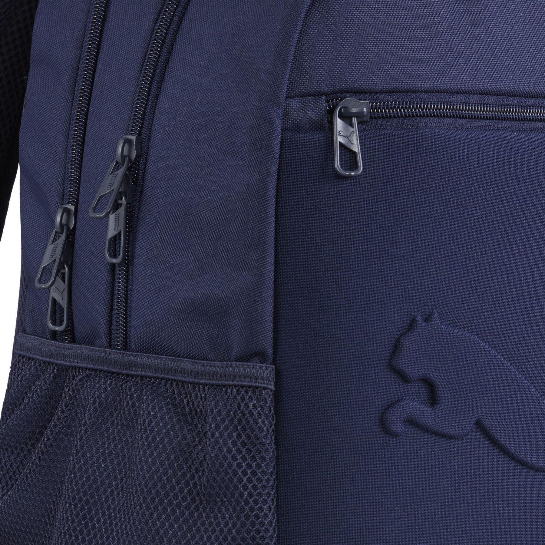 Navy - Side - Puma Buzz School Backpack