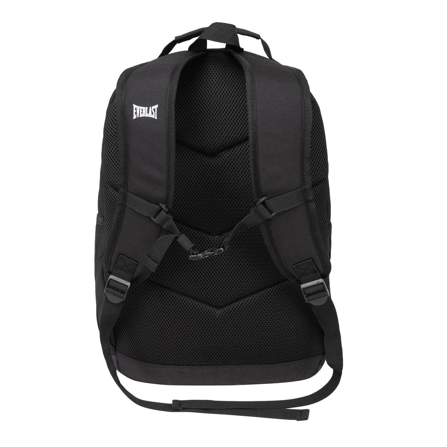 Black - Back - Everlast Polyester Backpack