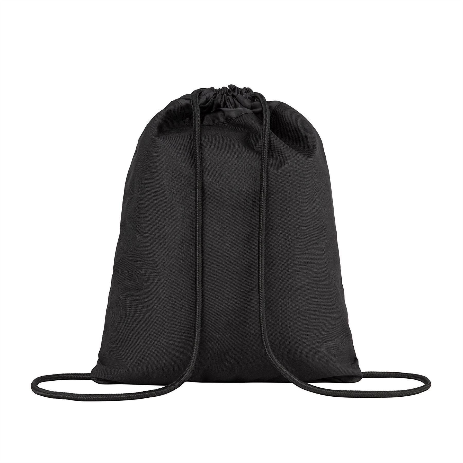 Charcoal-Black - Back - Everlast Brooklyn Two Tone Gym Drawstring Bag