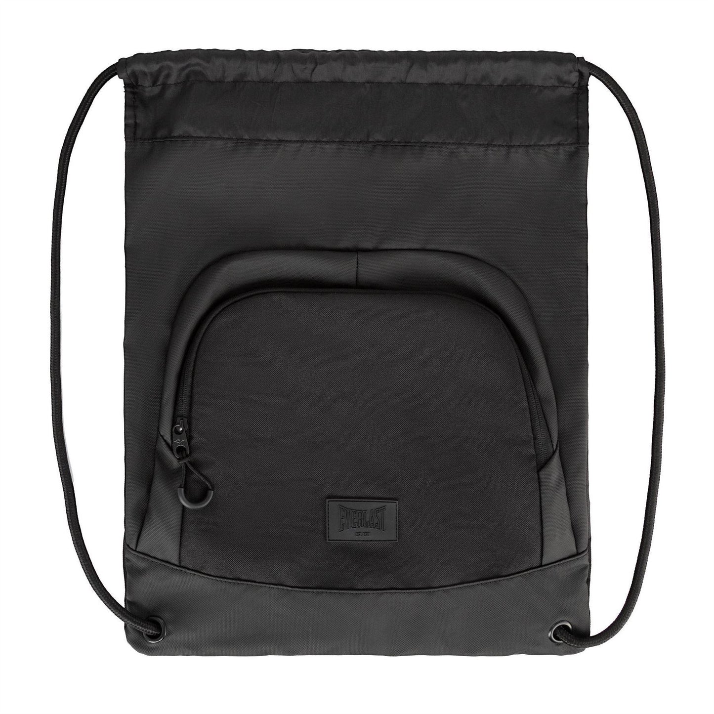 Charcoal-Black - Side - Everlast Brooklyn Two Tone Gym Drawstring Bag