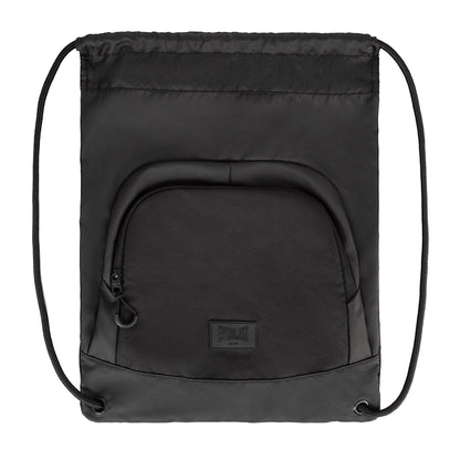 Charcoal-Black - Side - Everlast Brooklyn Two Tone Gym Drawstring Bag