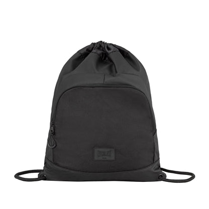 Charcoal-Black - Front - Everlast Brooklyn Two Tone Gym Drawstring Bag