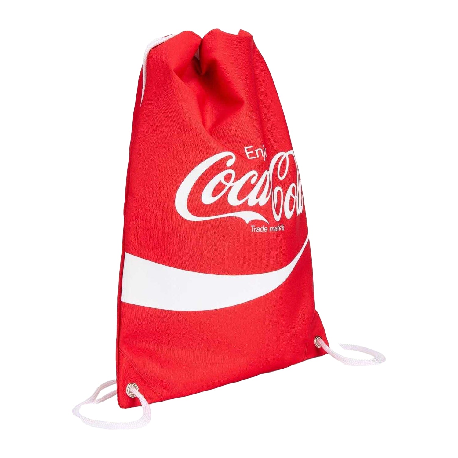 Red - Side - Coca-Cola Unisex Adult Drawstring Bag