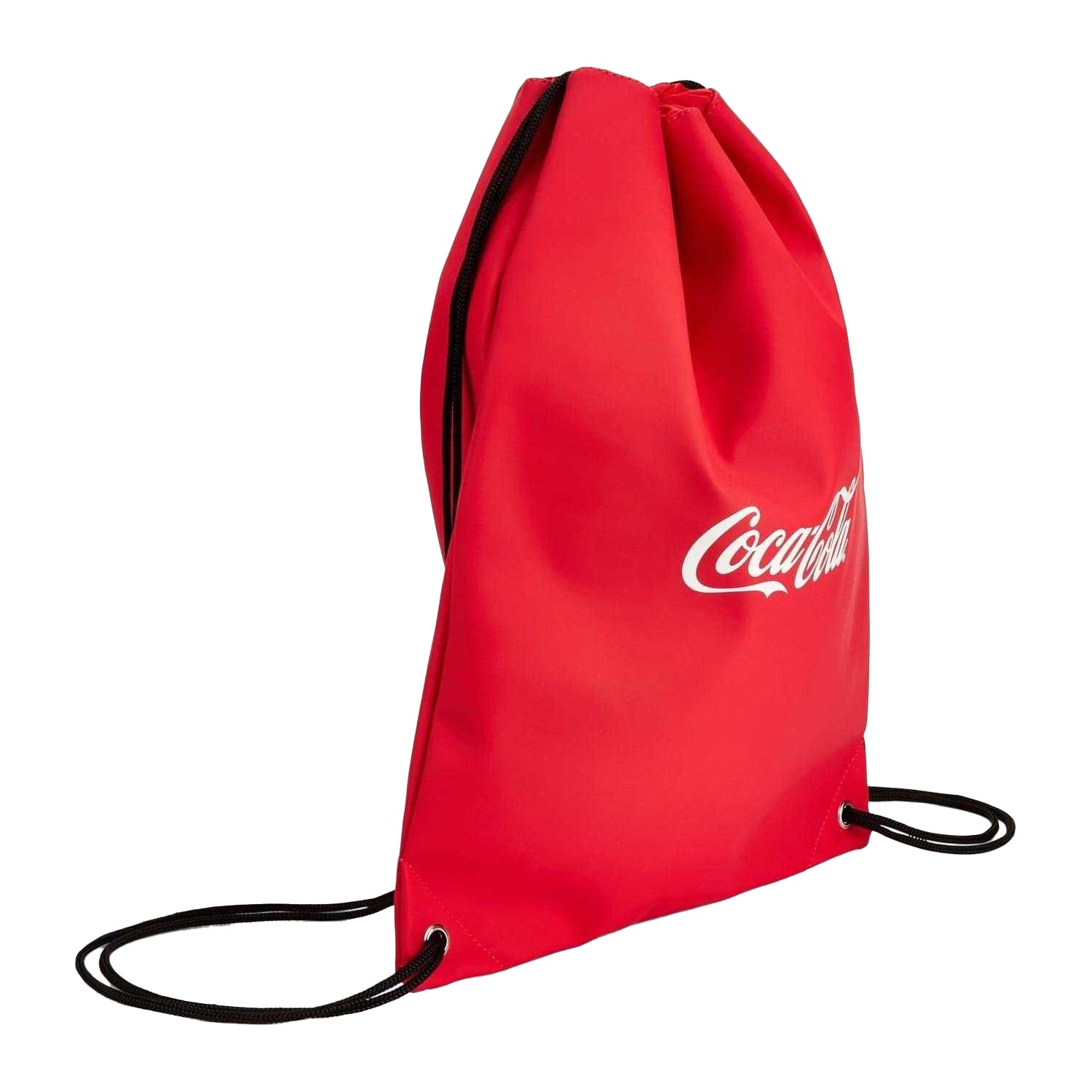 Red - Side - Coca-Cola Unisex Adult Gym Drawstring Bag