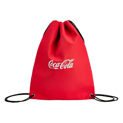Red - Front - Coca-Cola Unisex Adult Gym Drawstring Bag