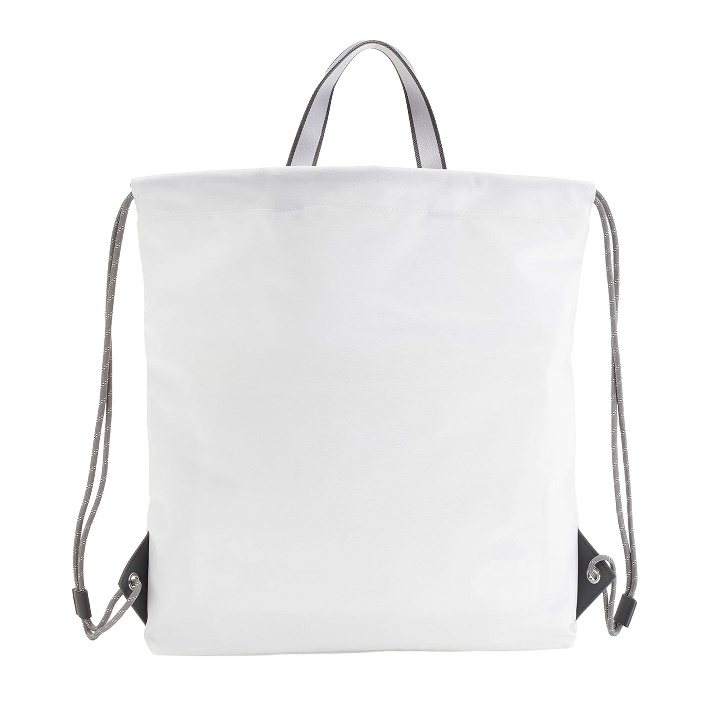 White - Back - Boss Tlove Rainbow Logo Drawstring Bag