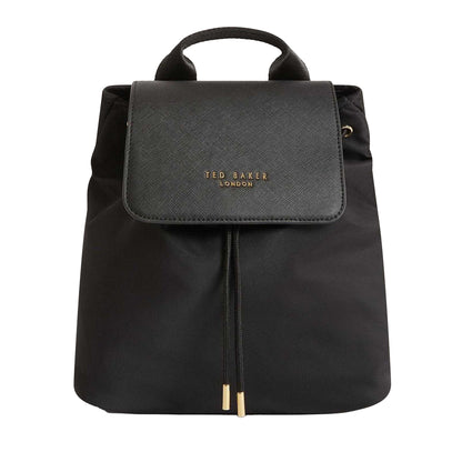 Black - Front - Ted Baker Womens-Ladies Nylon Backpack