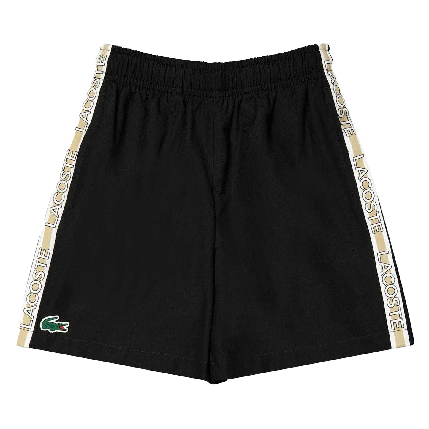 Black - Front - Lacoste Unisex Adult Bermuda Relaxed Fit Sport Shorts