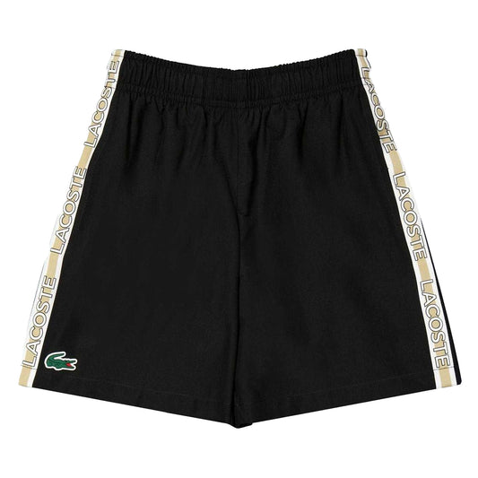 Black - Front - Lacoste Unisex Adult Bermuda Relaxed Fit Sport Shorts