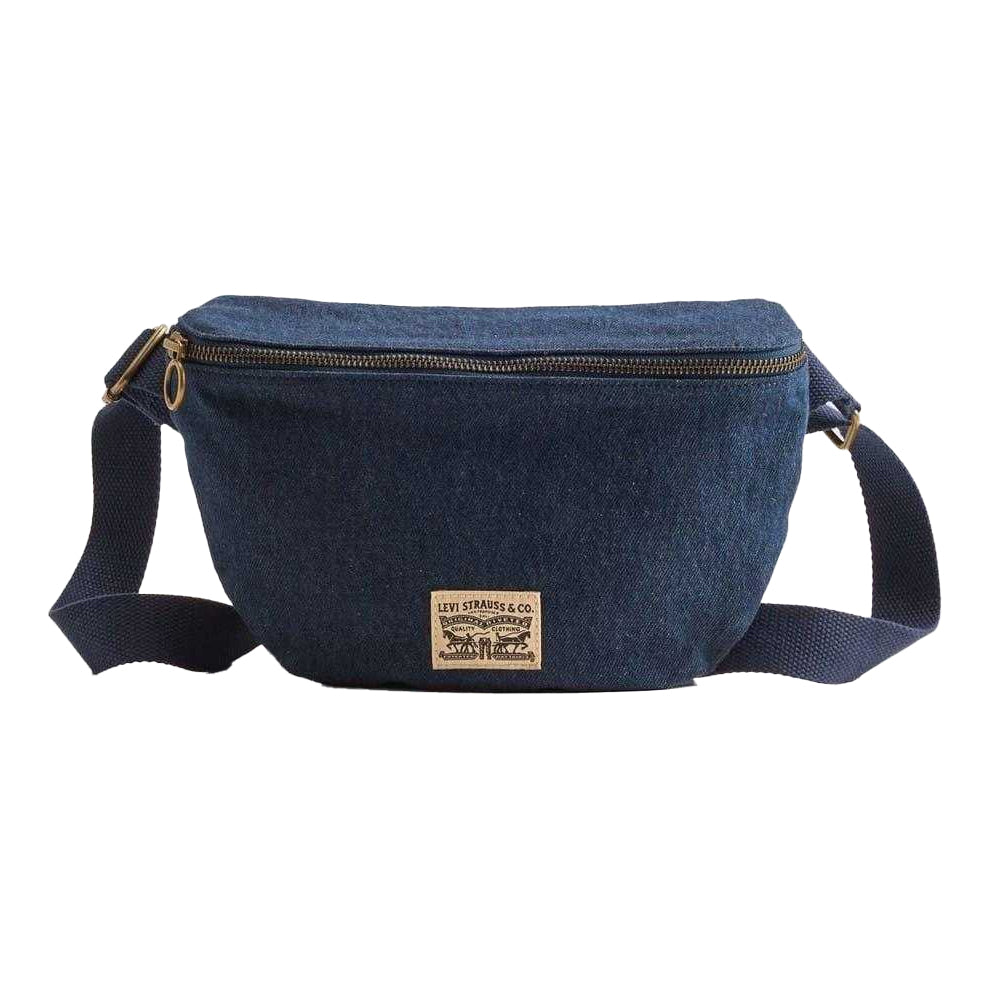 Denim - Front - Levis Devon Logo Denim Crossbody Bag