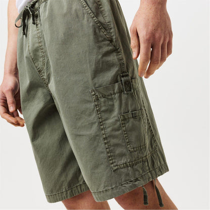 Smokey Blue - Pack Shot - Jack Wills Mens Cotton Blend Cargo Shorts