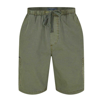 Olive - Front - Jack Wills Mens Cotton Blend Cargo Shorts