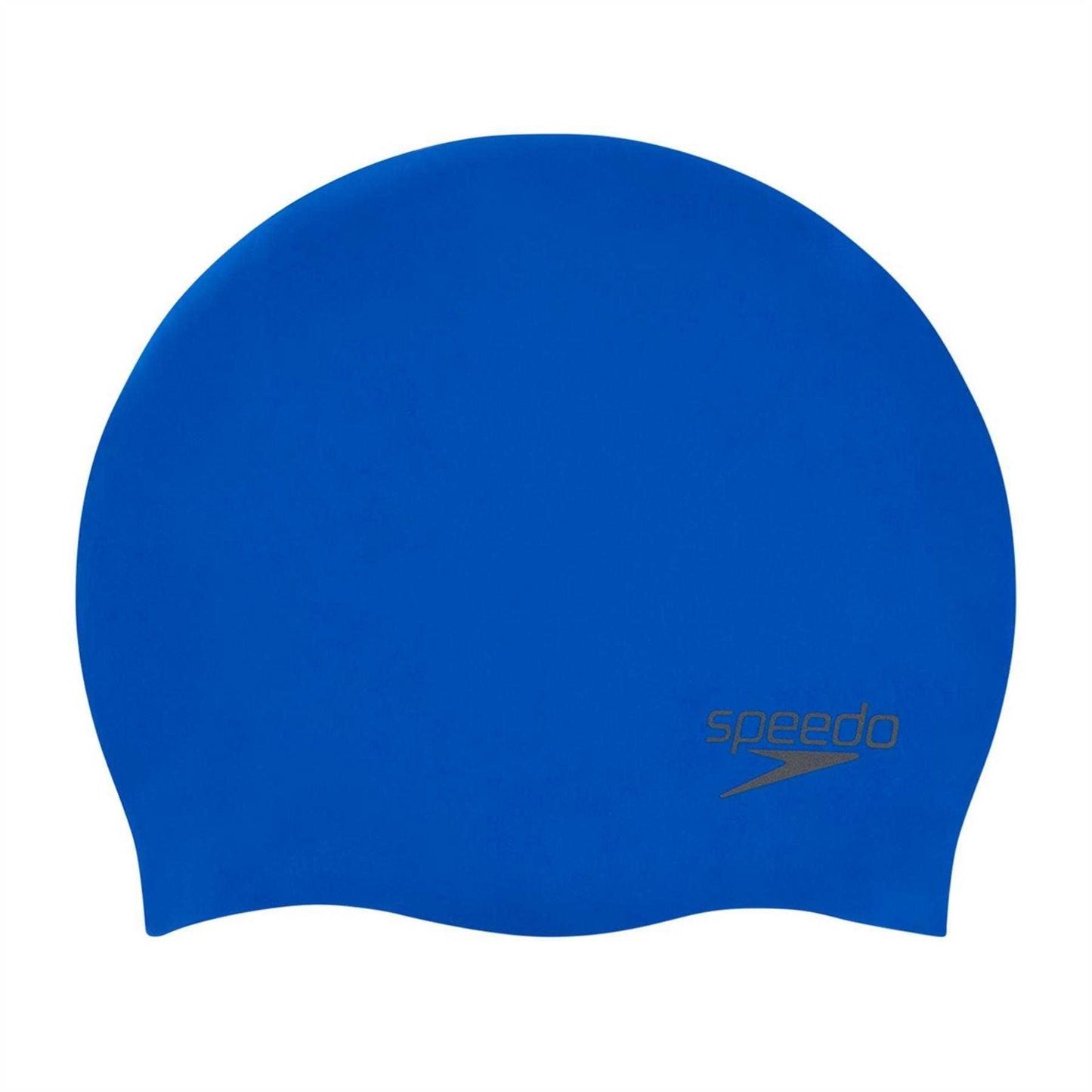 Neon Blue - Front - Speedo Unisex Adult Plain Swimming Cap