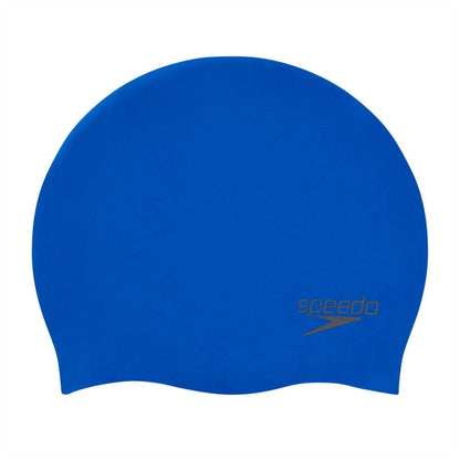 Neon Blue - Front - Speedo Unisex Adult Plain Swimming Cap