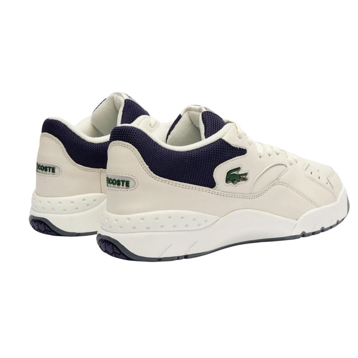 Off White - Back - Lacoste Unisex Adult Aceline Trainers
