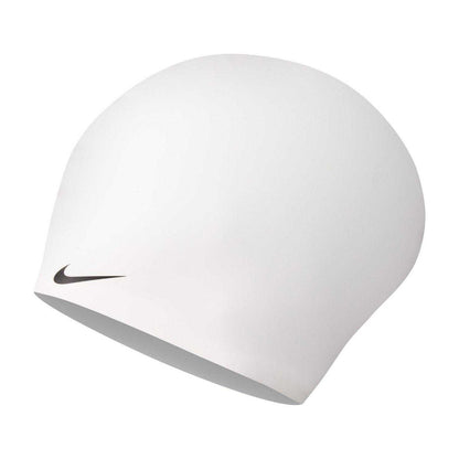 White - Front - Nike Unisex Adult Swim Cap