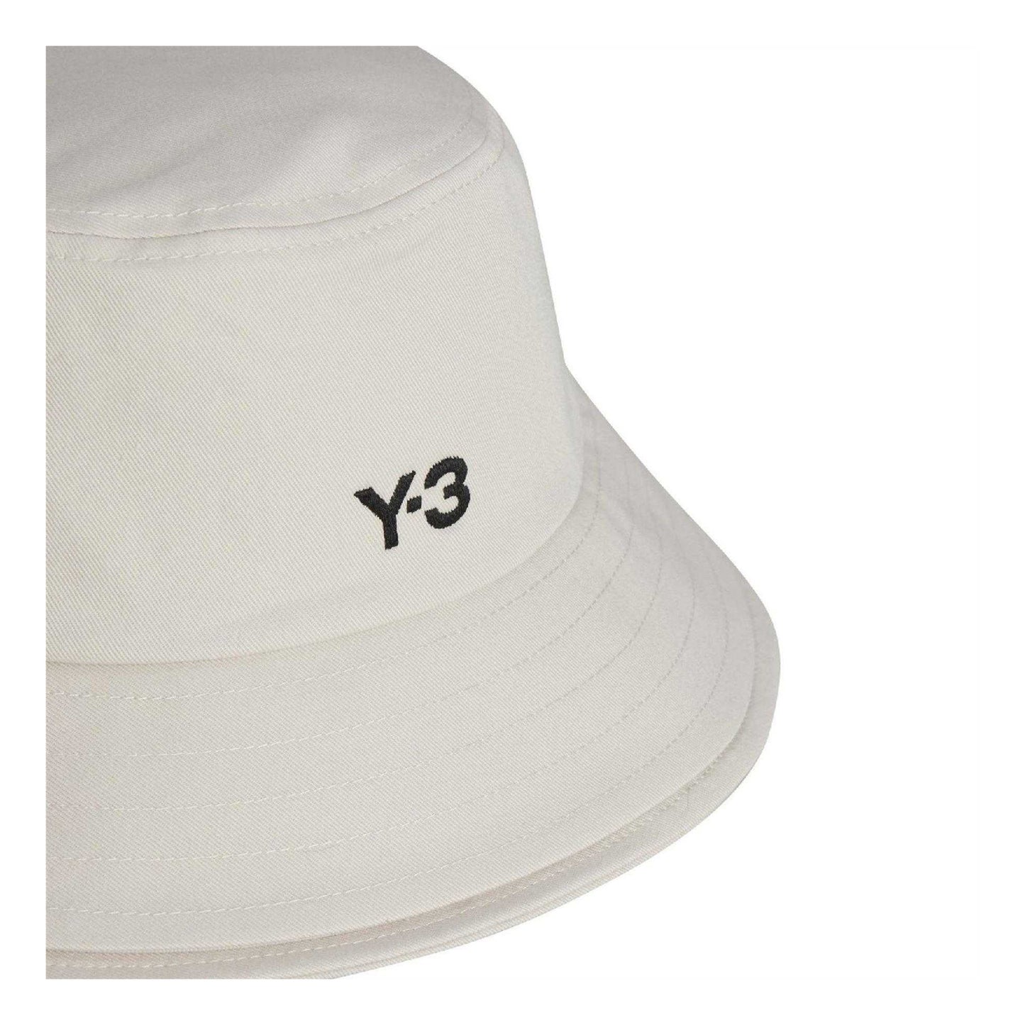 White - Lifestyle - Y-3 Mens 3 Stripes Cotton Twill Sport Bucket Hat