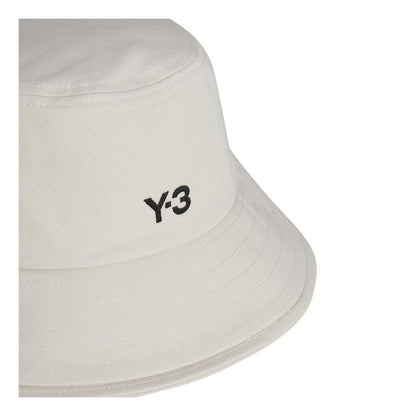 White - Lifestyle - Y-3 Mens 3 Stripes Cotton Twill Sport Bucket Hat