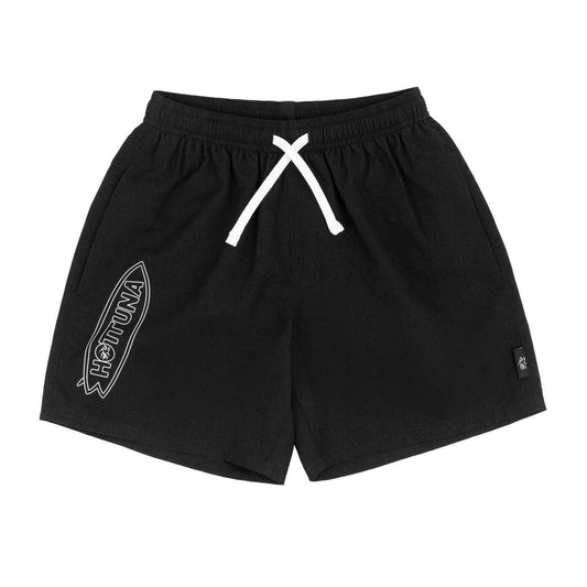 Black - Front - Hot Tuna Mens Regular Swim Shorts