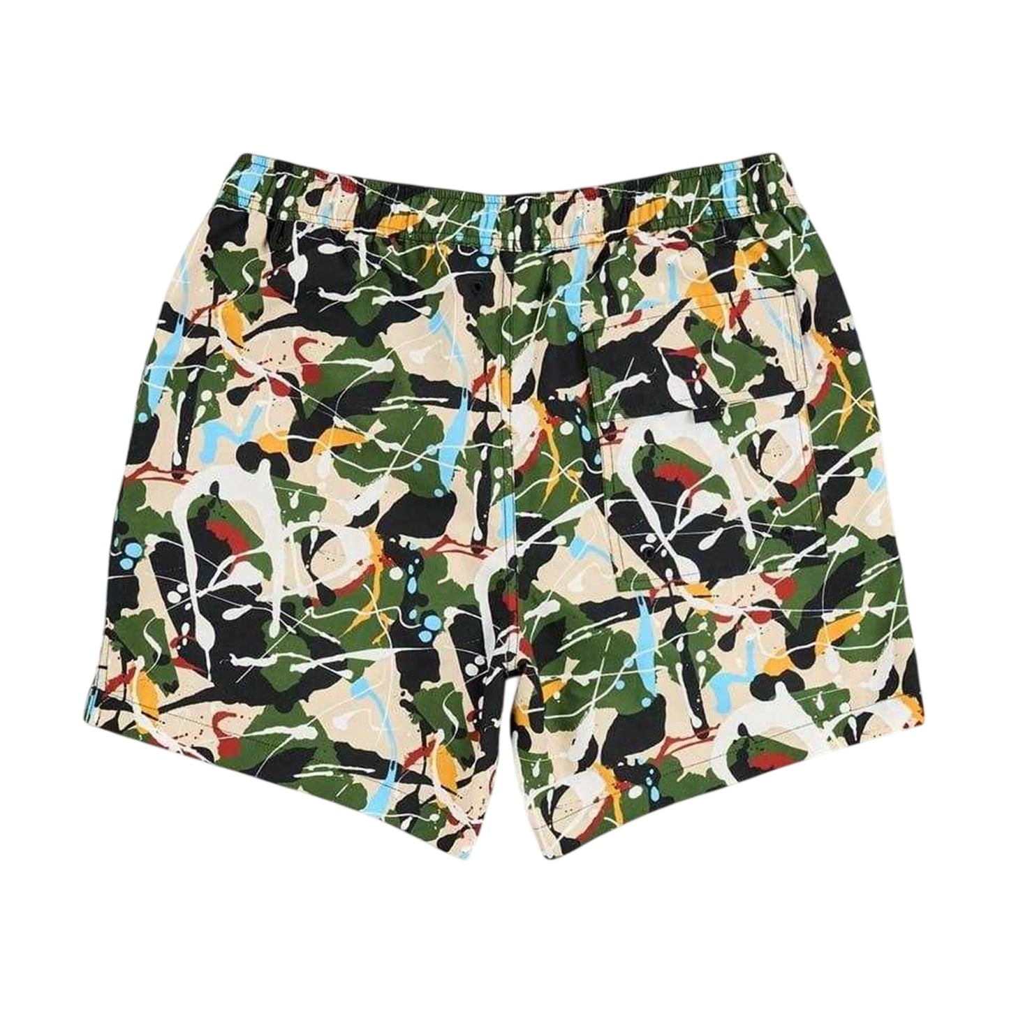 Multicoloured - Back - Pretty Green Mens Abstract Swim Shorts