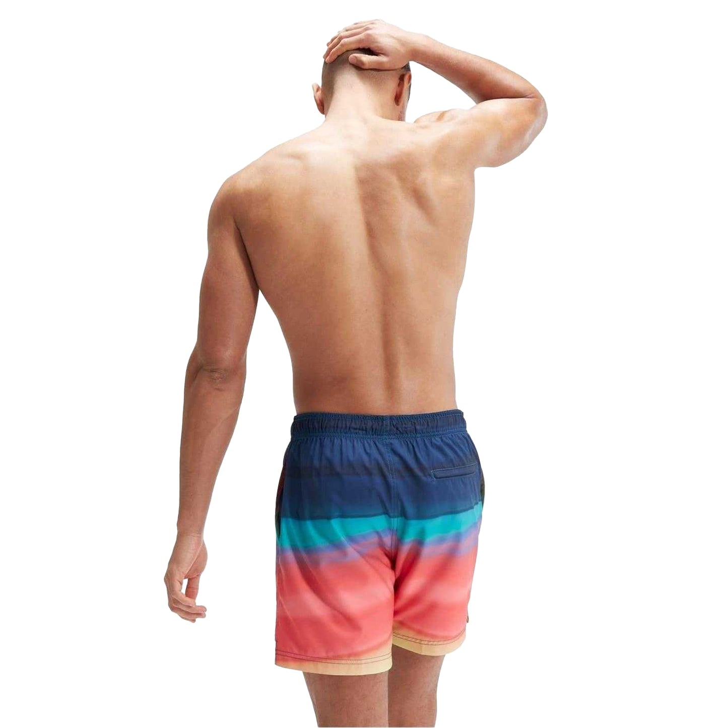 Coral Gradient - Back - Speedo Mens Gradient Print Swim Shorts