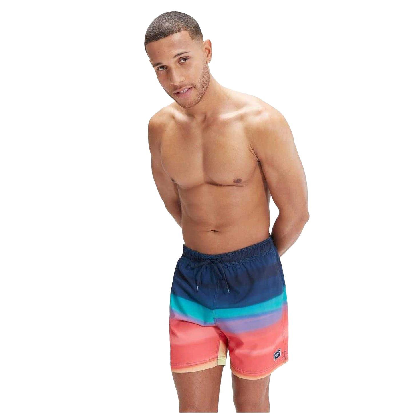 Coral Gradient - Side - Speedo Mens Gradient Print Swim Shorts
