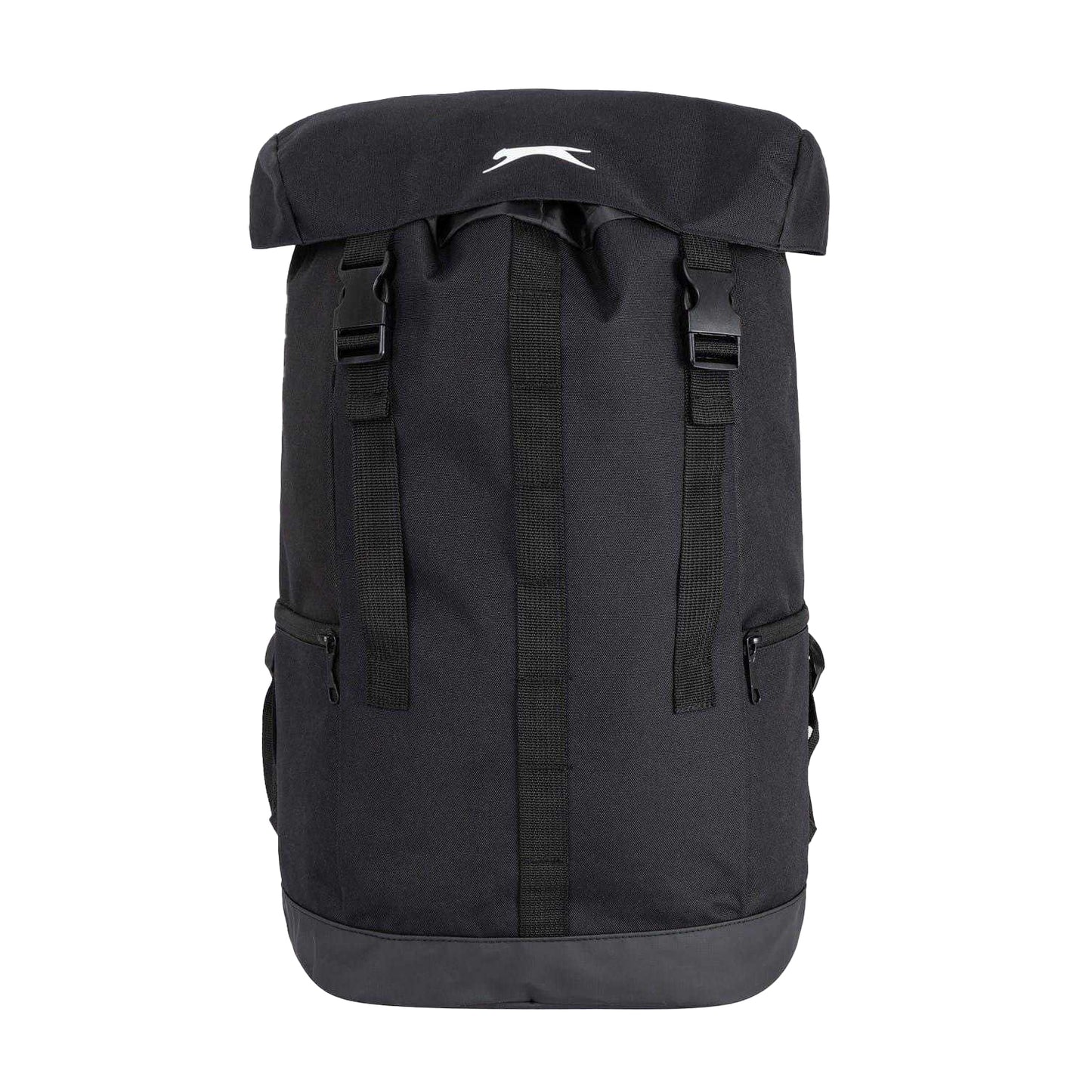 Black - Front - Slazenger Polyester Backpack