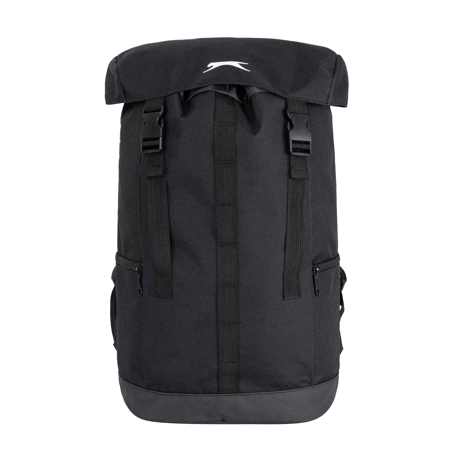 Black - Front - Slazenger Polyester Backpack