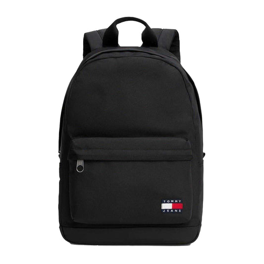 Black - Front - Tommy Jeans Daily Dome Logo Everyday Backpack
