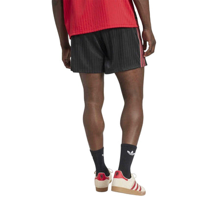 Black - Back - Adidas Unisex Adult Terrace Icons Polyester Manchester United FC Shorts