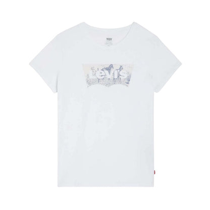 White - Front - Levis Womens-Ladies The Perfect T-Shirt