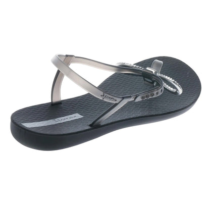 Black - Back - Ipanema Womens-Ladies Belle Bow Sandals