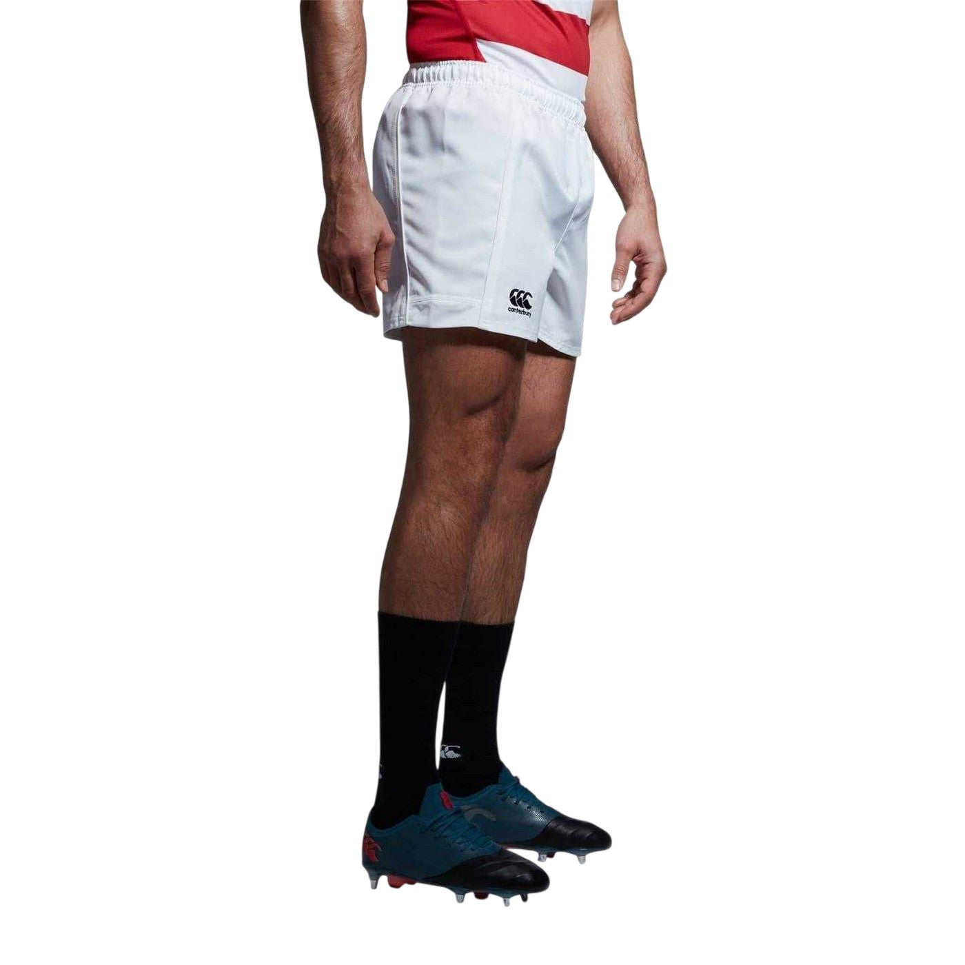 White - Side - Canterbury Mens Advantage Rugby Shorts