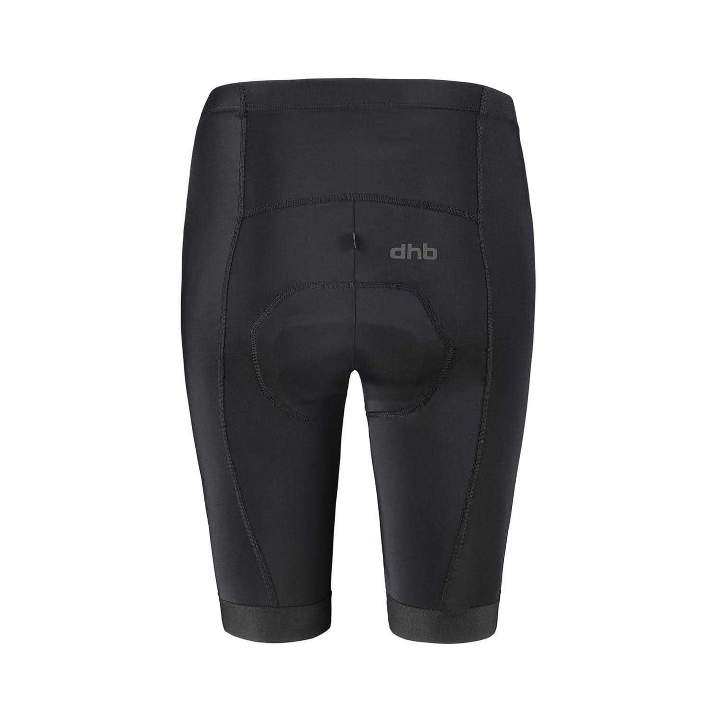 Black - Back - dhb Mens Blok Cycling Shorts