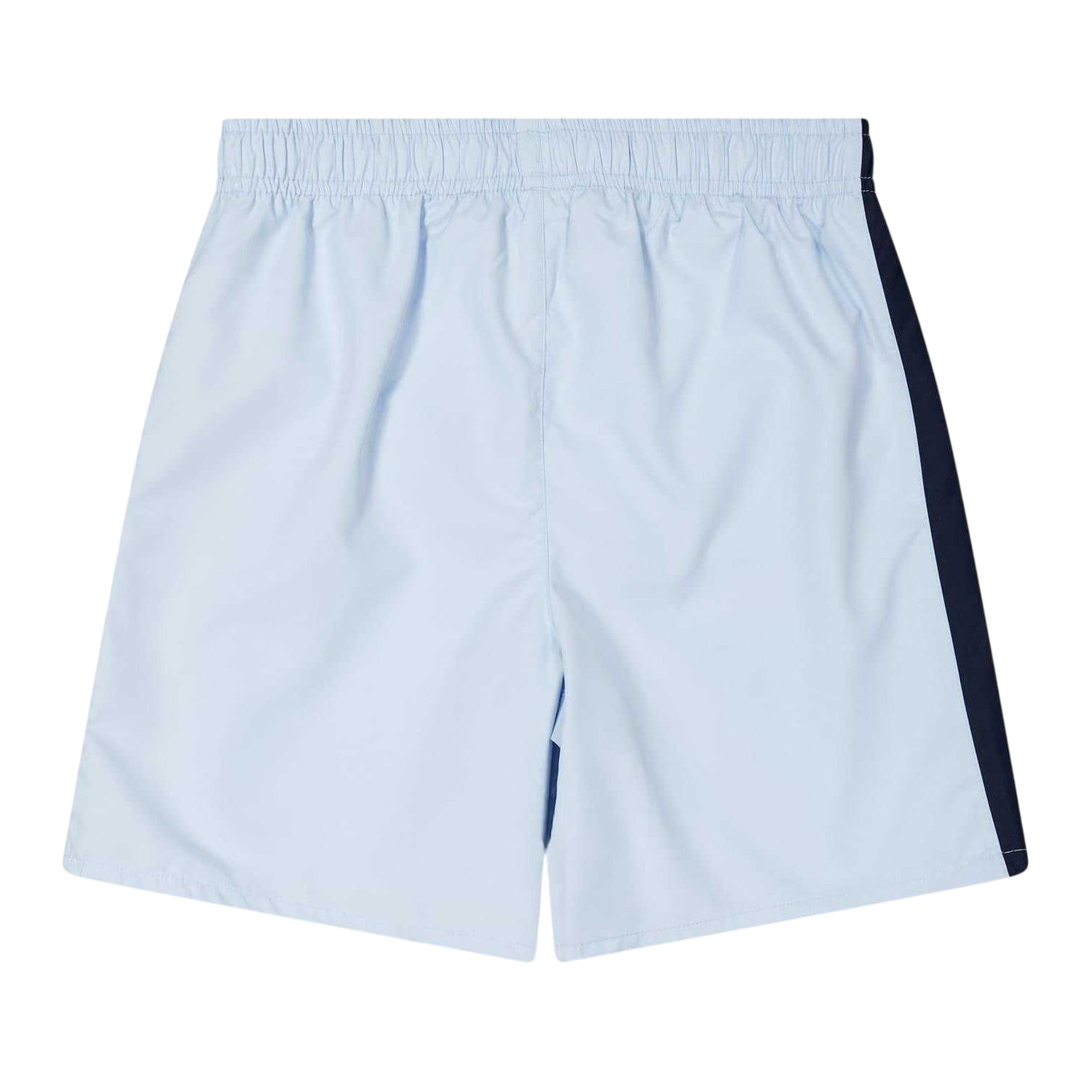 Light Blue - Back - Lacoste Mens Lettering Swimming Swim Shorts