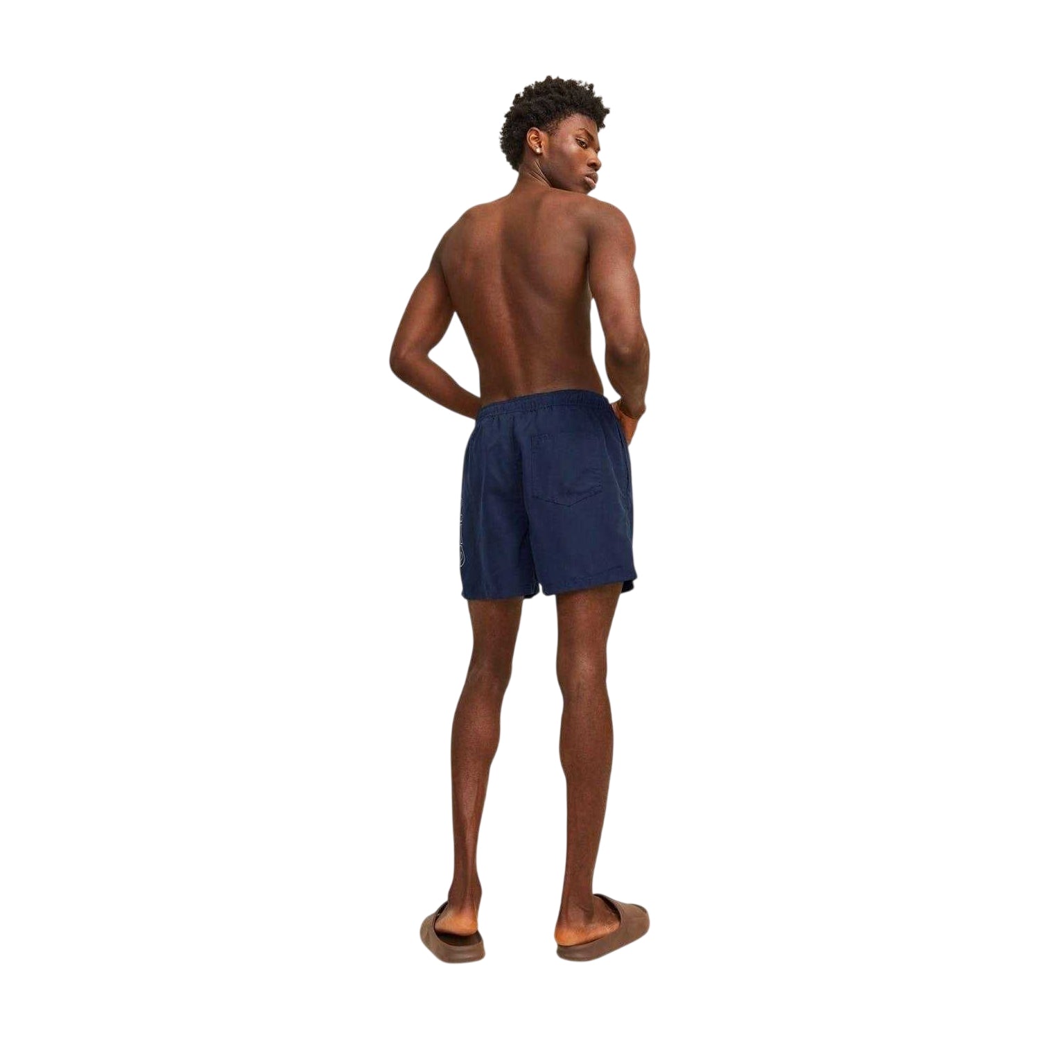 Navy Blazer - Back - Jack And Jones Mens Quick Dry Swim Shorts