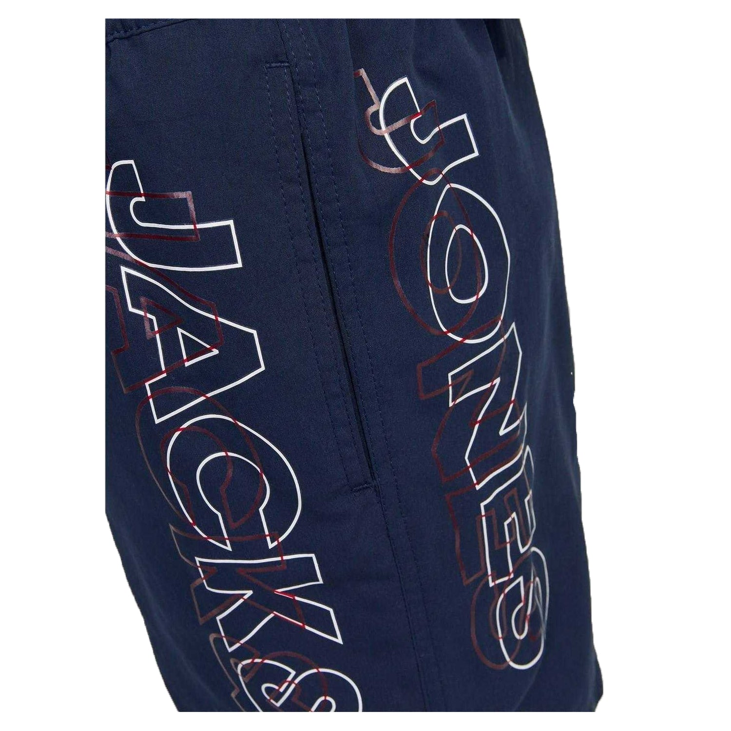 Navy Blazer - Side - Jack And Jones Mens Quick Dry Swim Shorts