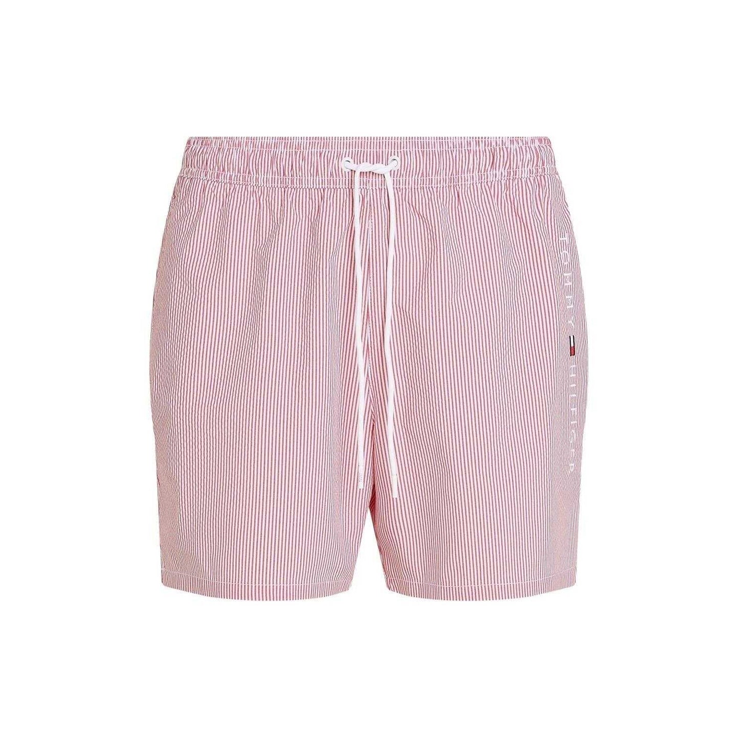 White-Red - Front - Tommy Hilfiger Mens Swim Shorts
