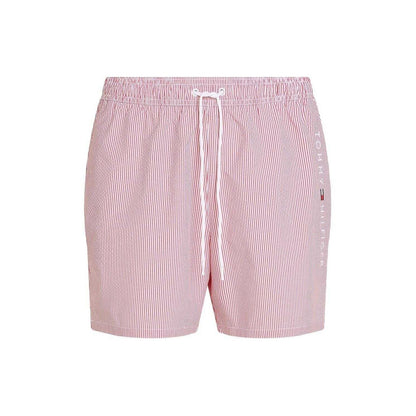 White-Red - Front - Tommy Hilfiger Mens Swim Shorts