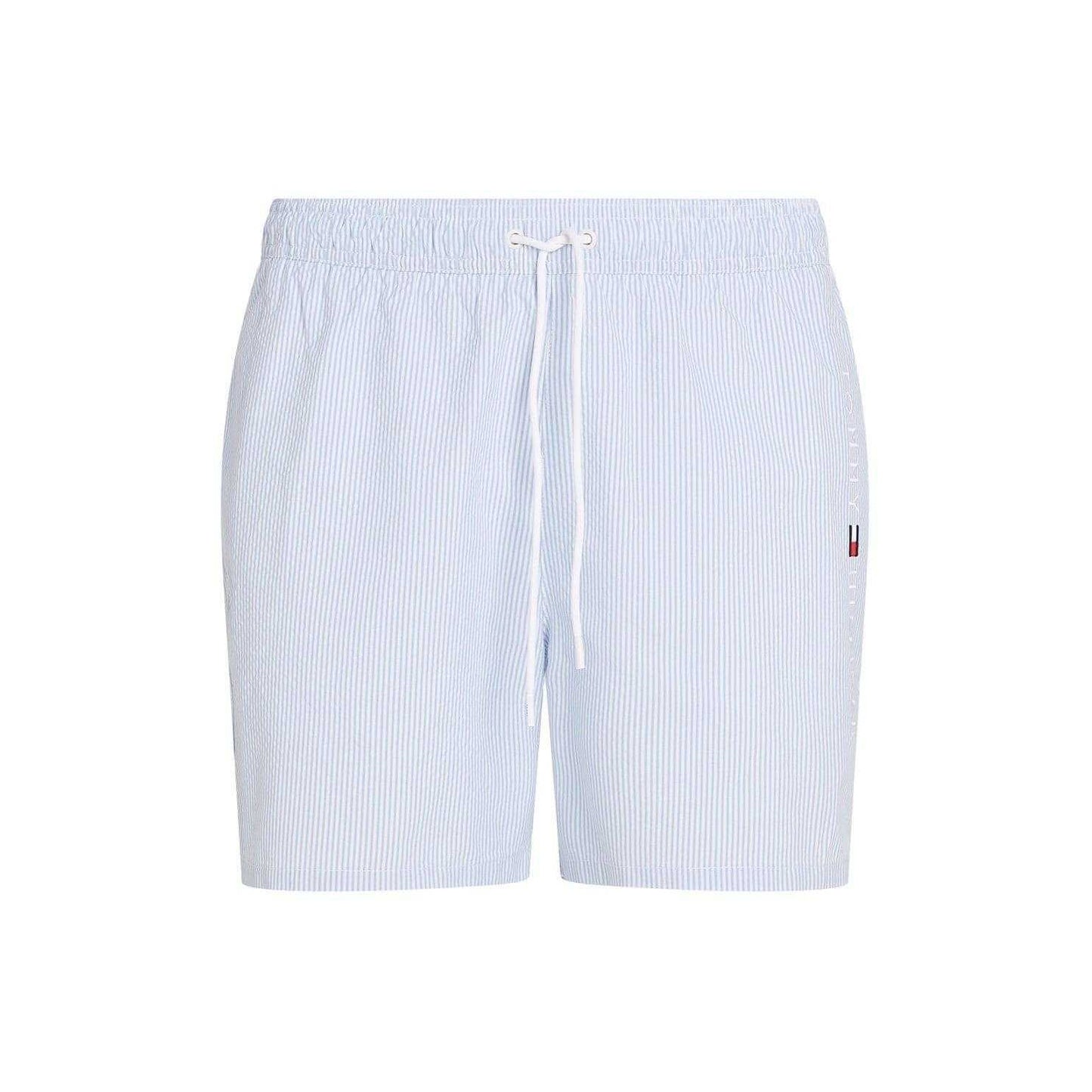 White-Blue - Front - Tommy Hilfiger Mens Swim Shorts