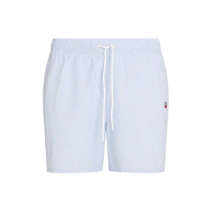 White-Blue - Front - Tommy Hilfiger Mens Swim Shorts