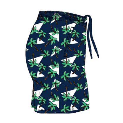 Navy-White - Back - Arena Mens Novelty Swim Shorts