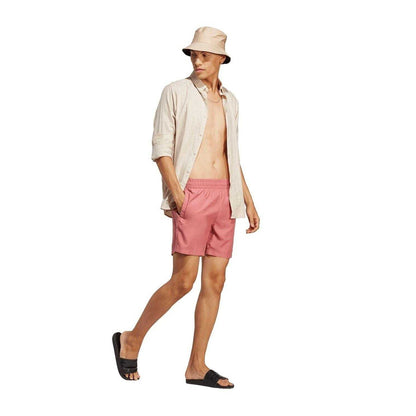Pink - Lifestyle - Adidas Mens Solid Swim Shorts