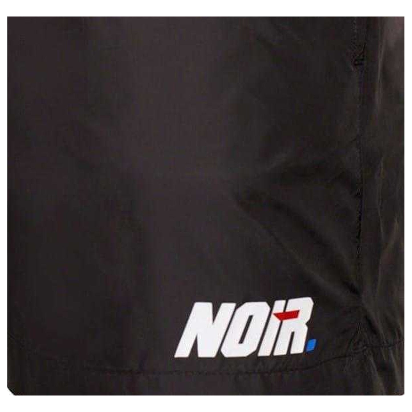 Black - Back - Societe Noir Mens Lettering Relaxed Fit Swim Shorts
