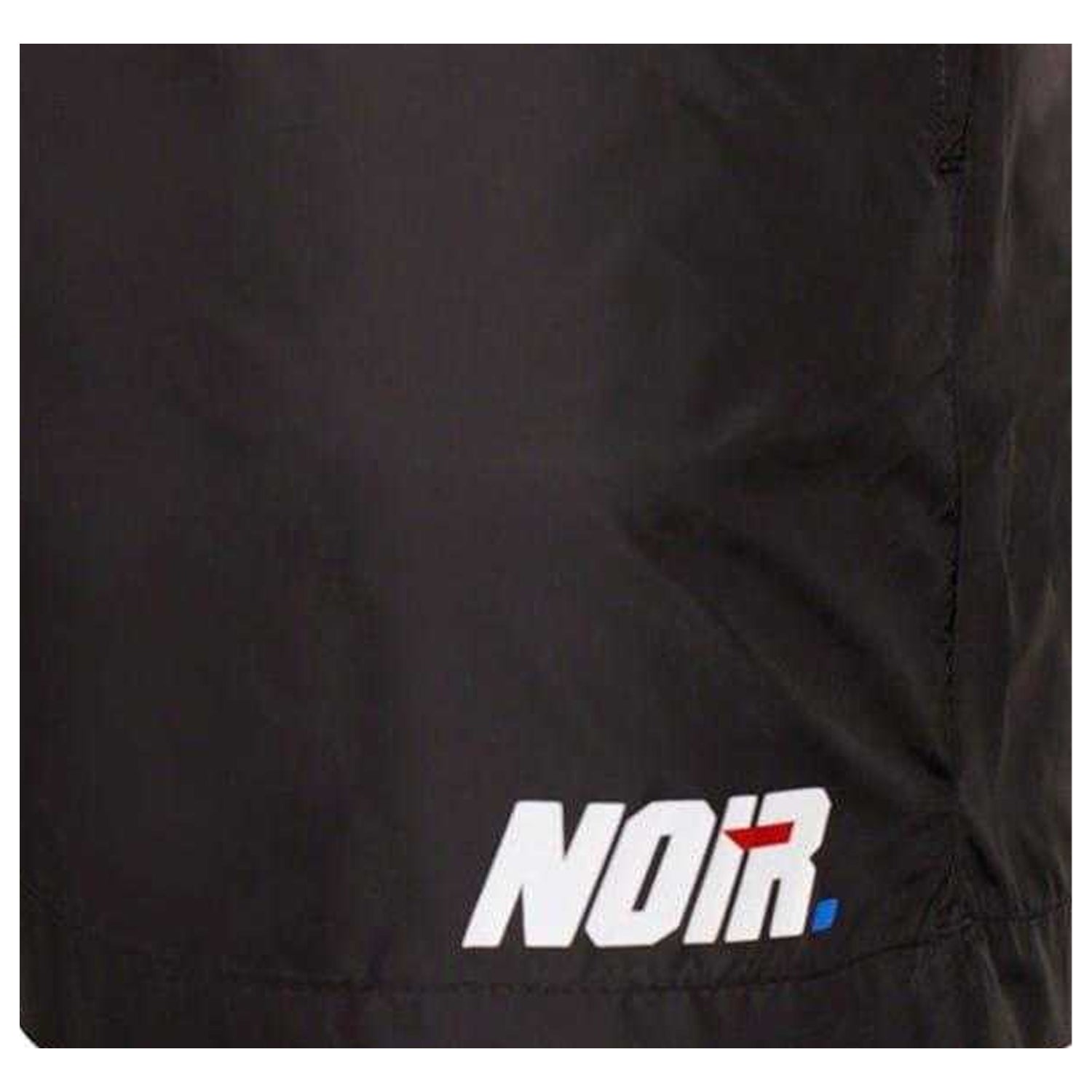 Black - Back - Societe Noir Mens Lettering Relaxed Fit Swim Shorts