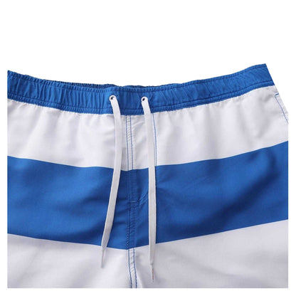 Blue-White - Lifestyle - SoulCal Mens Striped Regular Swim Shorts