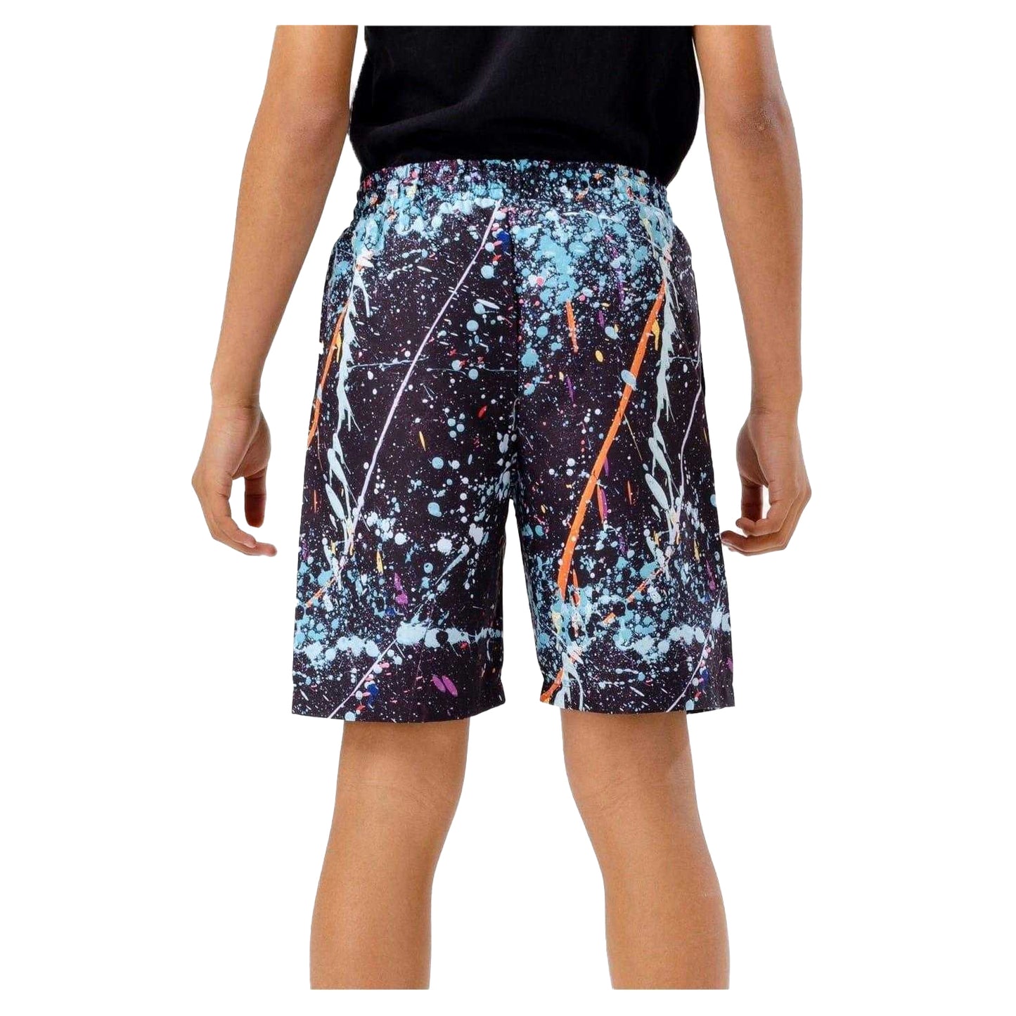 Multicoloured Print - Back - Hype Boys Splatter Swim Shorts