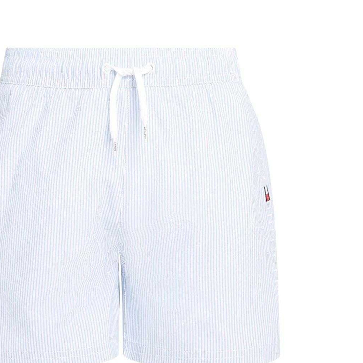 White-Blue - Back - Tommy Hilfiger Boys Regular Swim Shorts