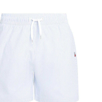 White-Blue - Back - Tommy Hilfiger Boys Regular Swim Shorts